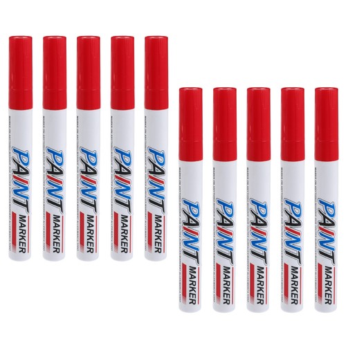 10pcs oil based marker red - ,